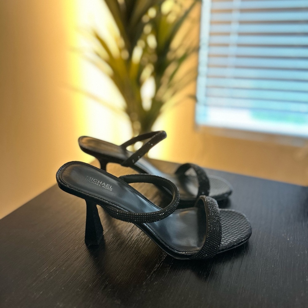 Michael Kors Black Strappy Heels